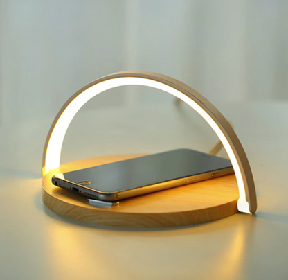 Bowlight Design™ - Lampe de nuit 3-en-1 élégante avec chargeur Qi