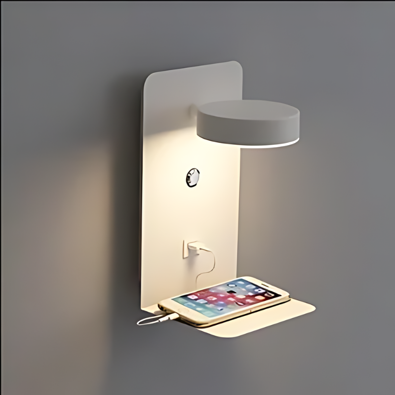 Floroux - Applique murale moderne avec fonction de charge USB et design élégant