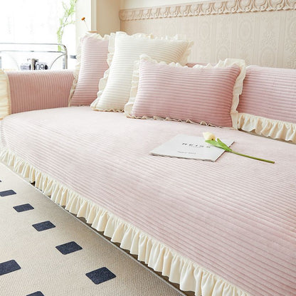 Couvre-coussin en velours pour canapé Loving