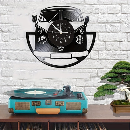 Floroux-Mini-bus-Vinyles-Montres murales - Design vintage pour la décoration intérieure