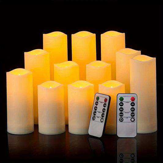 FlameFree - Ensemble de bougies LED étanches avec télécommande