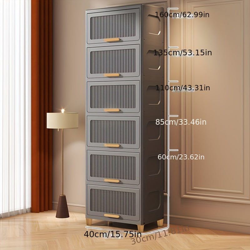 SleekStorage - Armoire de rangement étanche à rabat pour la maison