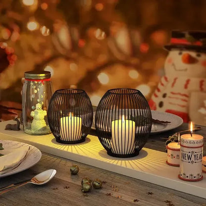 Floroux Elegant Iron Candle Holder | Modern Candle Holder | Home Decoration