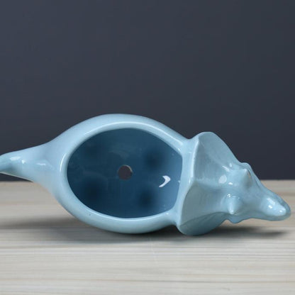 Dinosaur plant pot Floroux | Cute dinosaur succulent pot with drainage tray | Home decoration