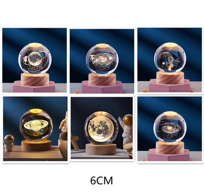 Lampe de Nuit en Cristal 3D - Lampe de Nuit en Cristal avec Effet 3D Magique