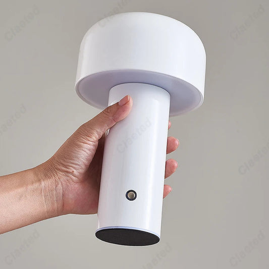 Lampe de table champignon designer italien - Lampe de nuit portable sans fil à toucher