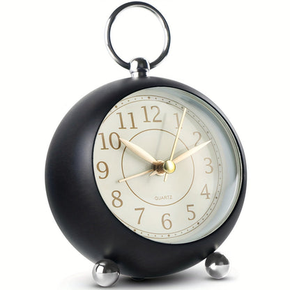 RetroTime Horloge - Réveil silencieux élégant avec éclairage nocturne