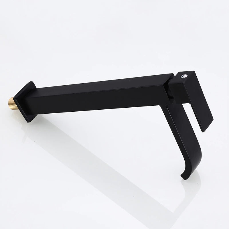 Cold Water Tap Matt Black Floroux | Single Tap for Sink Installation | Modern Design | Rust Resistant