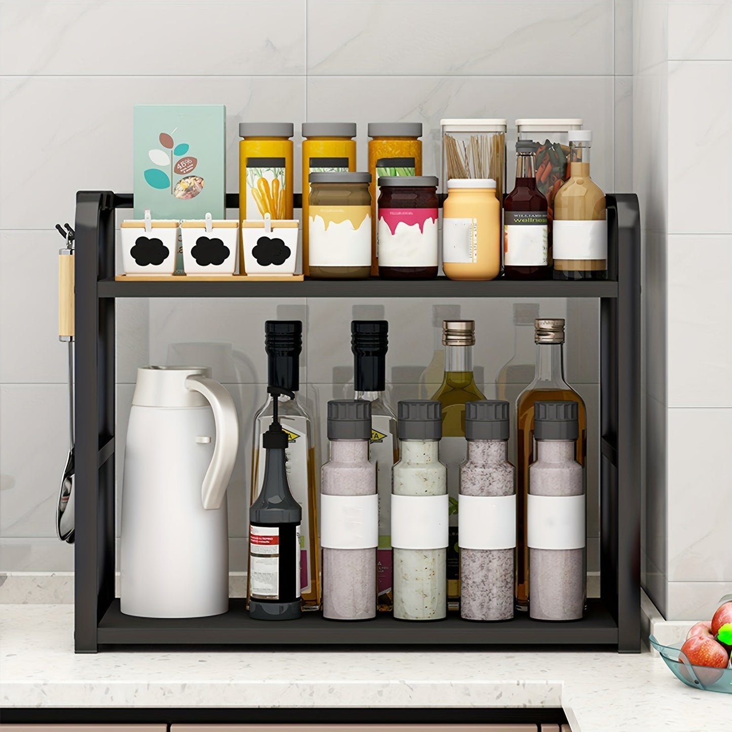 Étagère de cuisine – Spicify – acier inoxydable – organisateur de comptoir