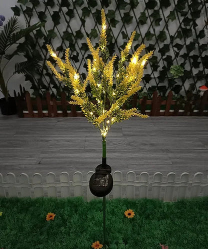 Floroux – Lampe extérieure à énergie solaire à 7 têtes