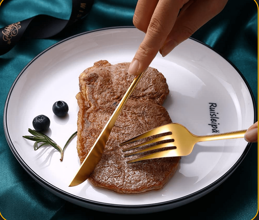 GoudenGlans - Ensemble de Couverts de Luxe de 20 Pièces pour Dîner Élégamment