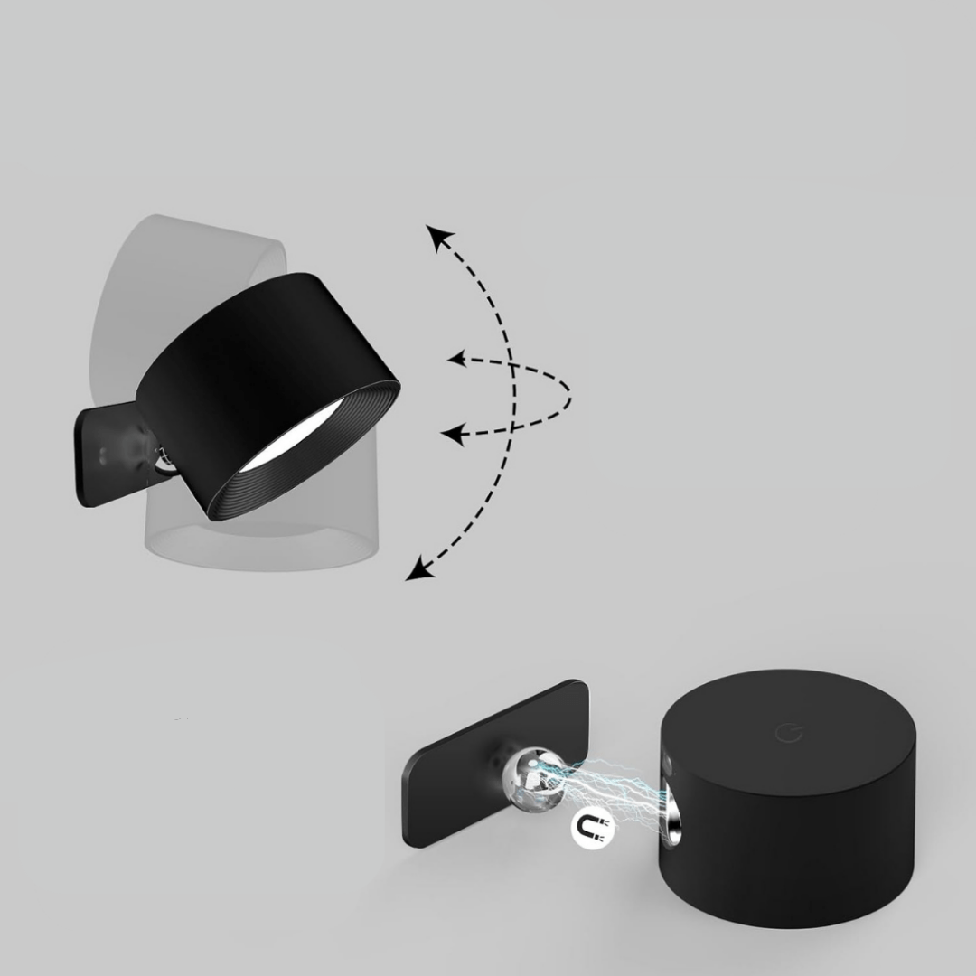 FlexiLamp – Lampe murale rechargeable sans fil 360°