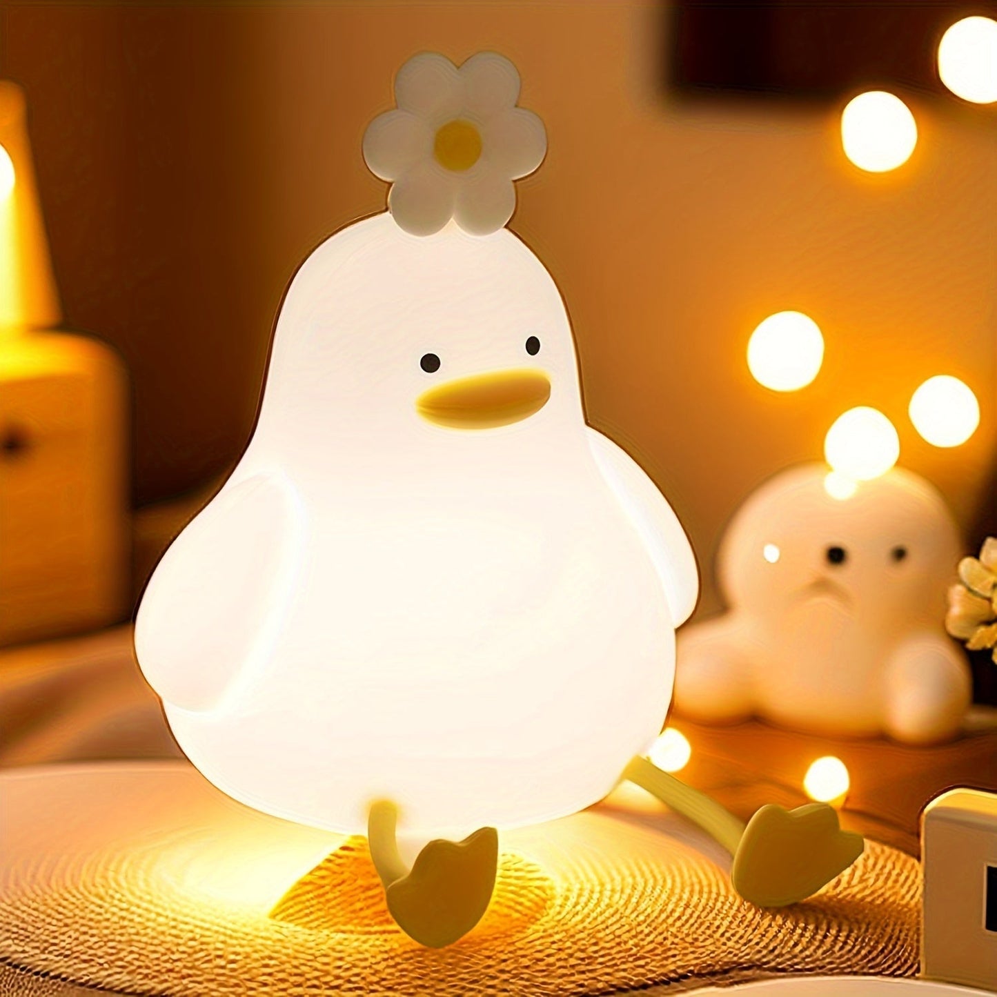 BloomDuck – Lampe de nuit en silicone dimmable avec fonction pliable