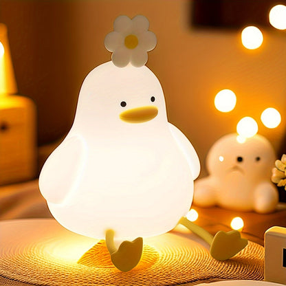 BloomDuck – Lampe de nuit en silicone dimmable avec fonction pliable