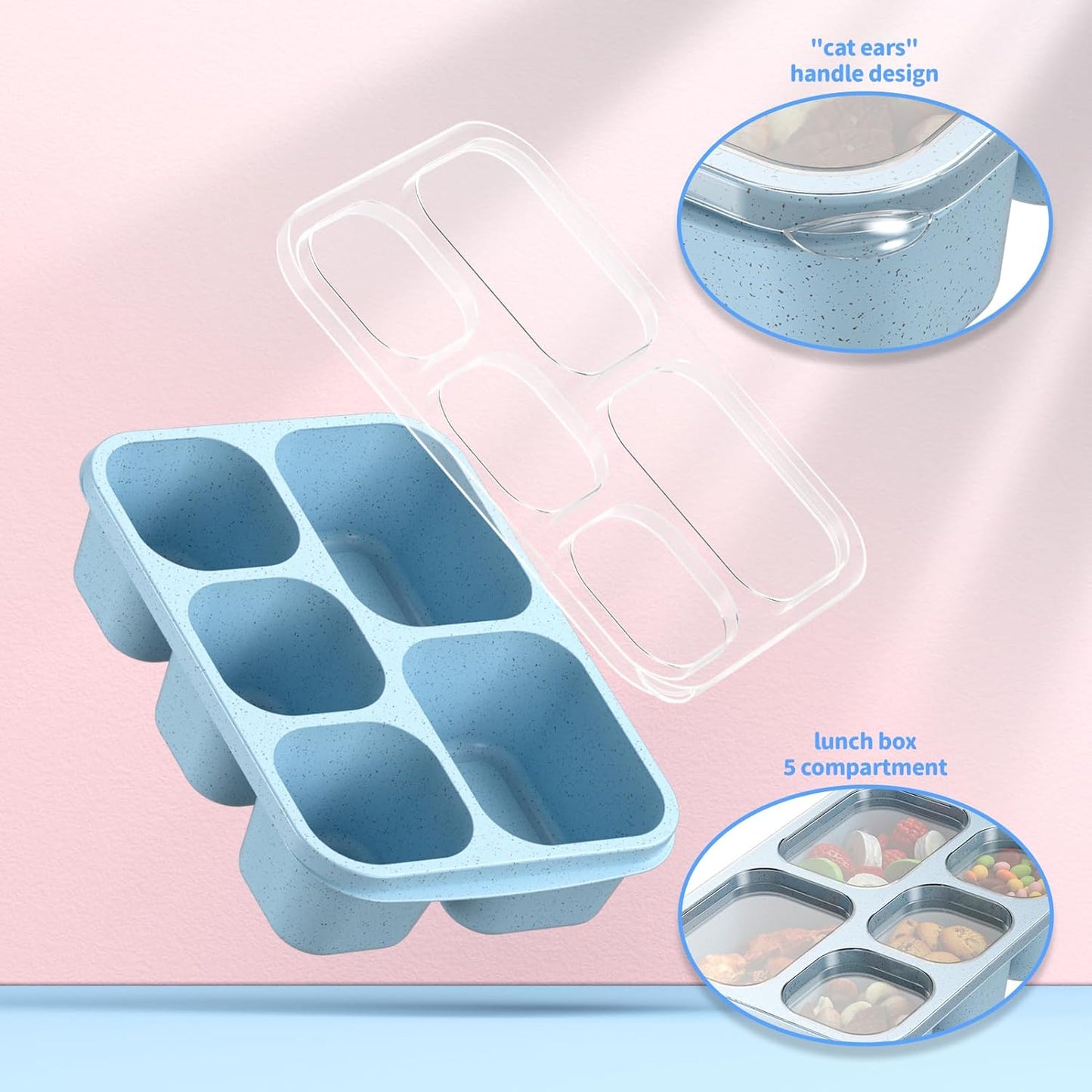 BentoBox - Ensemble de Conteneurs de Repas Élégants 4 pièces
