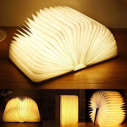Floroux lampe livre LED | Pliable | Lumière d'ambiance | Éclairage sans fil | Décor pour la maison