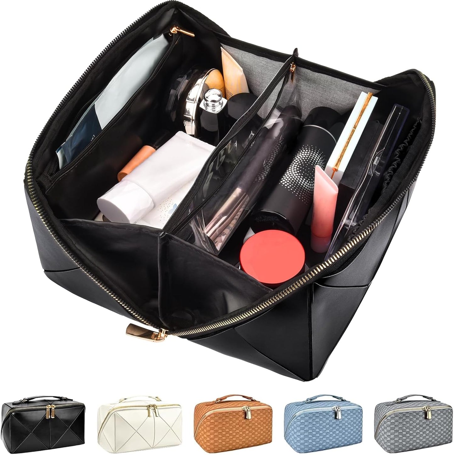 GlamBag - Trousse de maquillage imperméable avec grande capacité