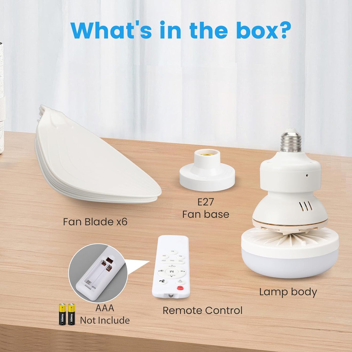 BreezeLight Fan – Ventilateur de plafond LED réglable