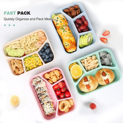 BentoBox – Ensemble de 4 Boîtes à Collations avec Compartiments