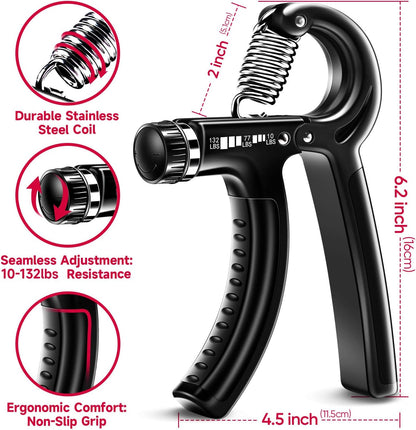 GripMaster - Ensemble de renforcement de main réglable (5 pièces)