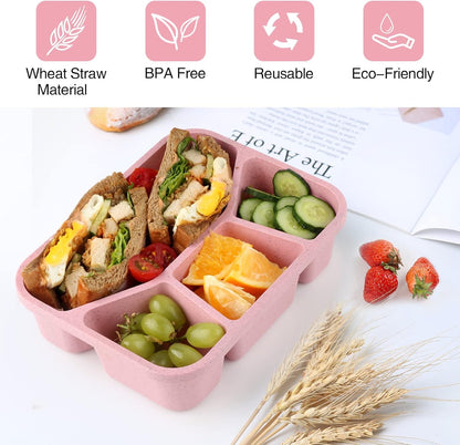 BentoBox – Ensemble de 4 Boîtes à Collations avec Compartiments