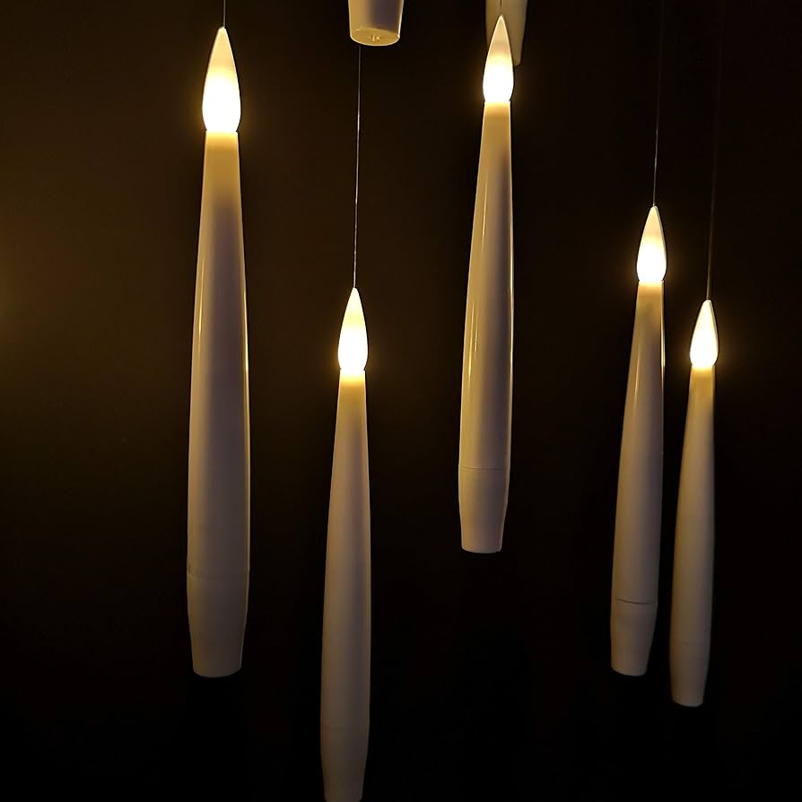 Floroux Bougies LED flottantes avec baguette magique | Déco magique pour Halloween & maison