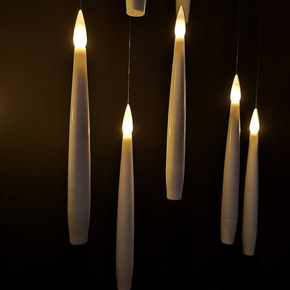 Floroux Bougies LED flottantes avec baguette magique | Déco magique pour Halloween & maison