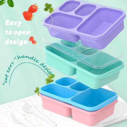 BentoBox - Ensemble de Conteneurs de Repas Élégants 4 pièces