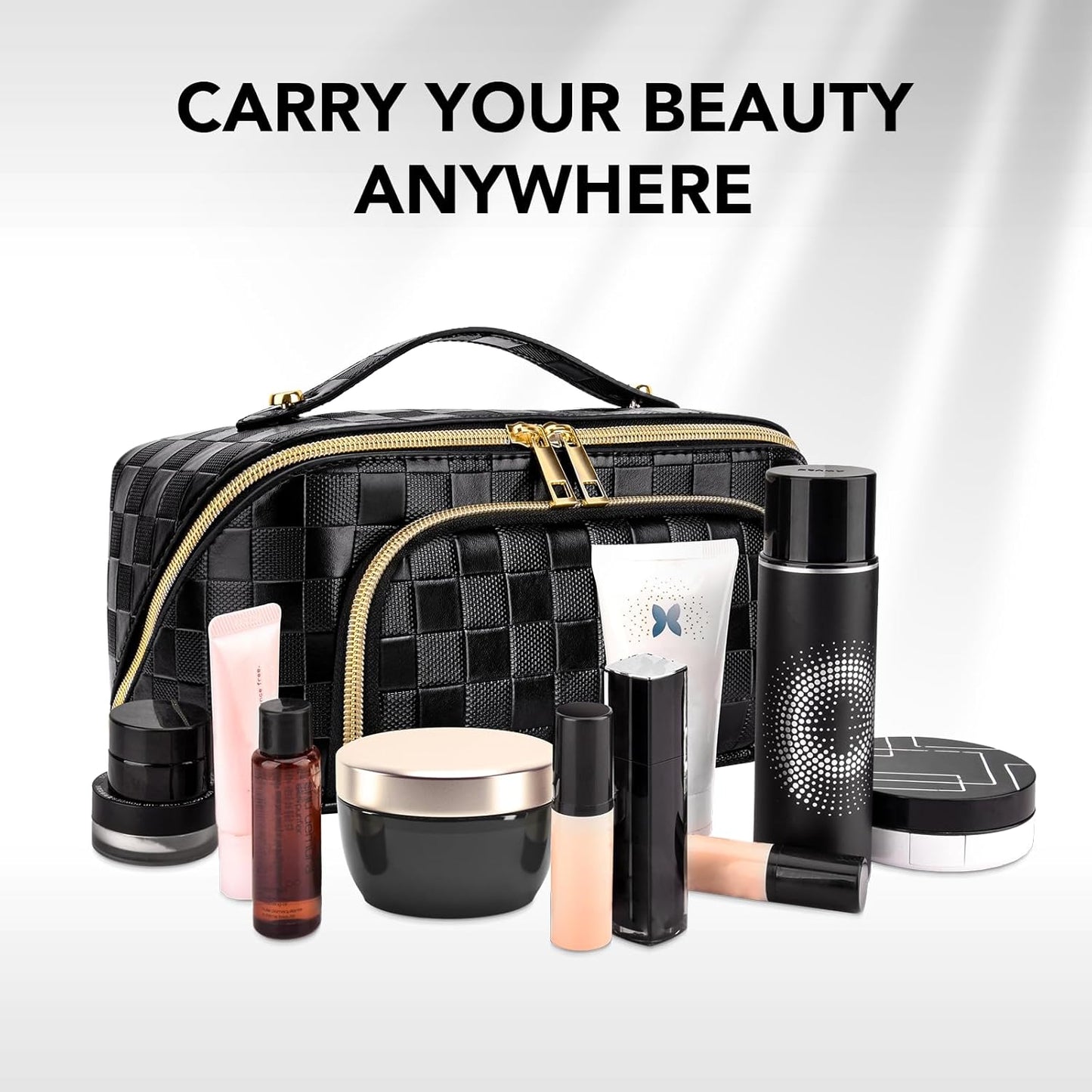 GlamBag - Trousse de maquillage imperméable avec grande capacité