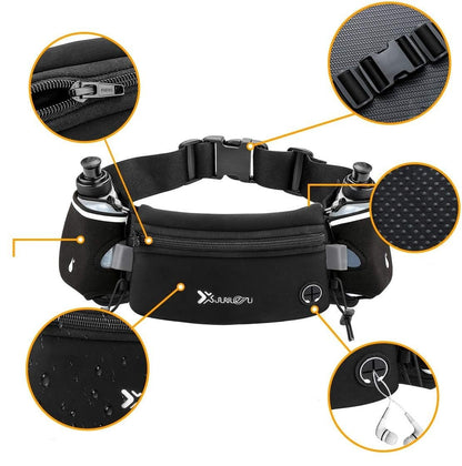 Ceinture de course avec bouteille d'eau – Confort & style