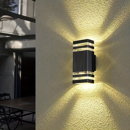 DualWall Lampe – Moderne Applique Murale Double Tête Éxtérieure