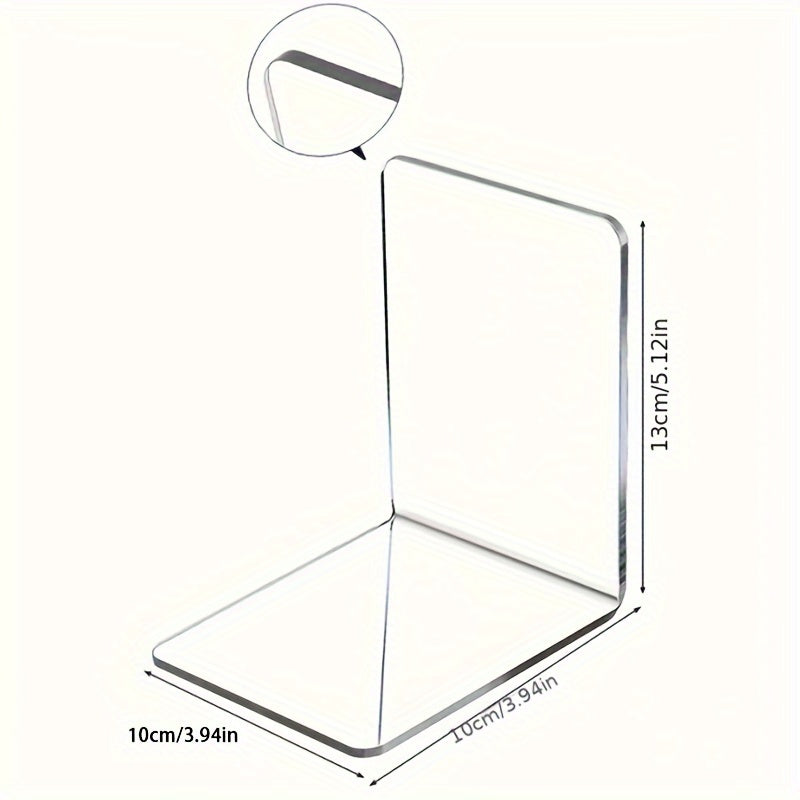 ClearView - Élégant support de livre en acrylique en forme de L