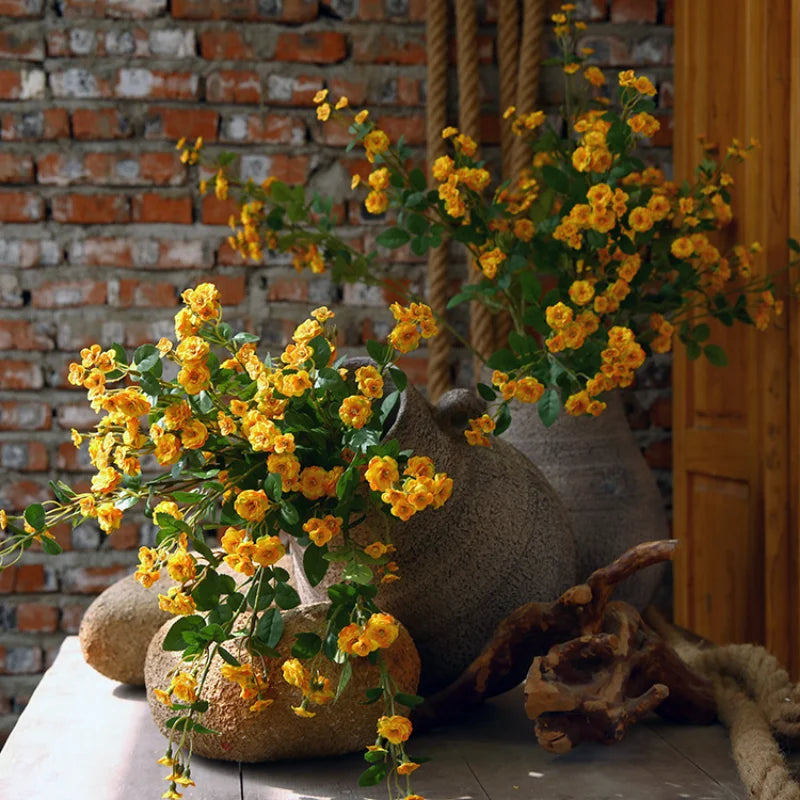 Floroux - Fleur de rose pastorale artificielle