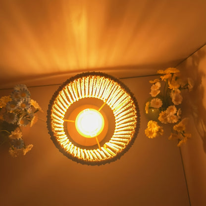 BarrelGlow Lampe - Design en Bois avec Rayures