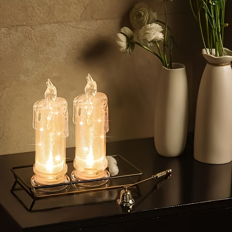 Ensemble de Bougies LED Romantiques – Éclairage Ambiant pour Intérieur