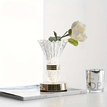 CrystalGlow Lampe – Lampe de Table LED de Luxe en Cristal