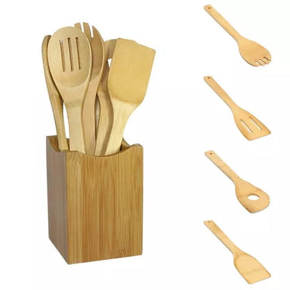 Bamboo 5 Pcs Bâtonnets de Cuisine