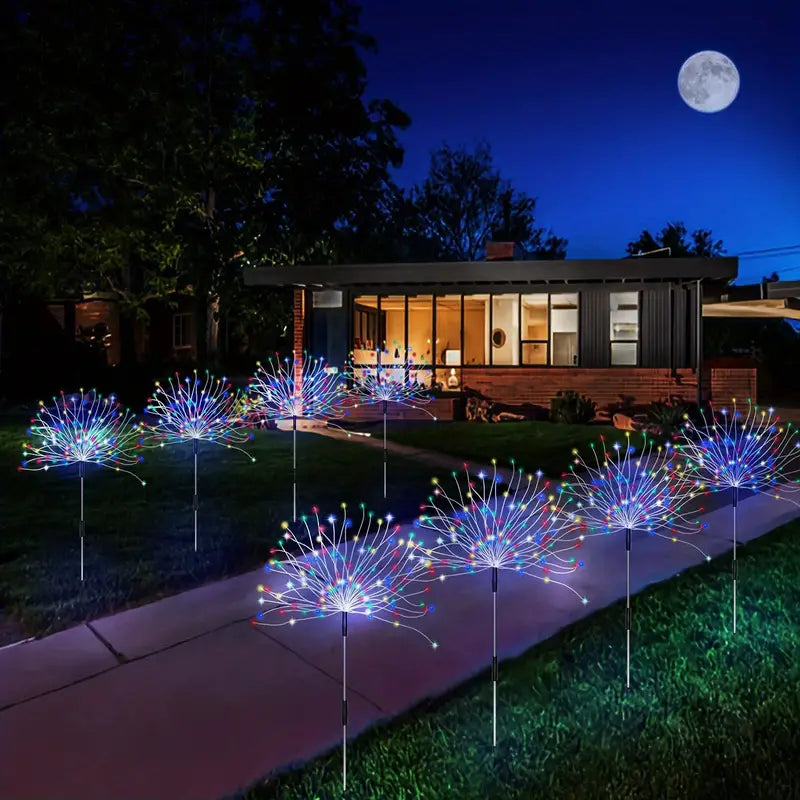Floroux | Éclairage de jardin de feu d'artifice élégant et moderne