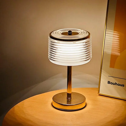 Floroux – Lampe de table LED élégante en anneau pour appartements modernes