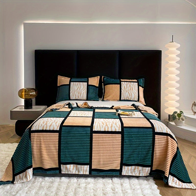 CocoonChic - Couverture en flanelle douce et polyvalente pour toutes saisons