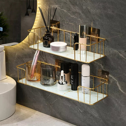 Étagère d'organisateur de salle de bain