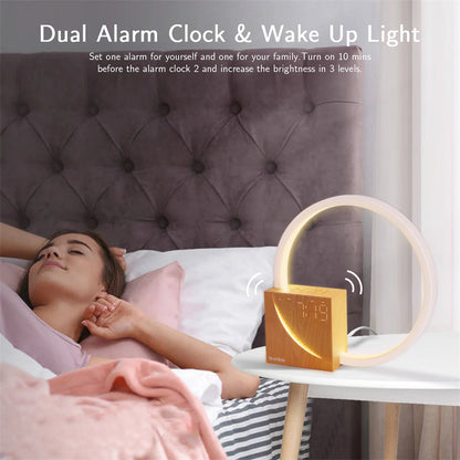 Floroux - Lampe de chevet réveil élégante pour un sommeil parfait