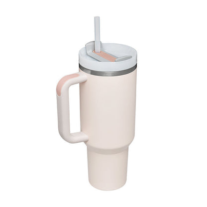 Tasse isolante avec anse et paille | 1200 ML
