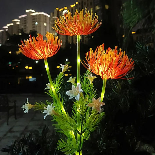 Floroux | Lumière extérieure LED magique avec des motifs floraux