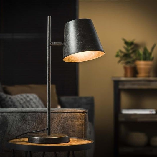 Floroux - Lampe de table anthracite moderne pour une atmosphère chaleureuse