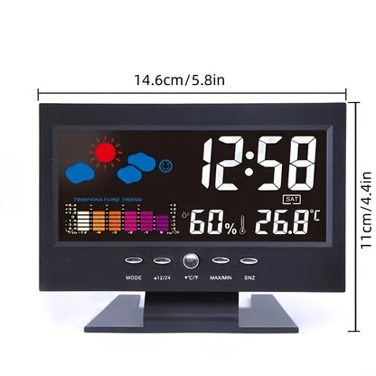 SilentTime Clock – Montre Numérique Élégante de Résistance et de Surveillance Climatique