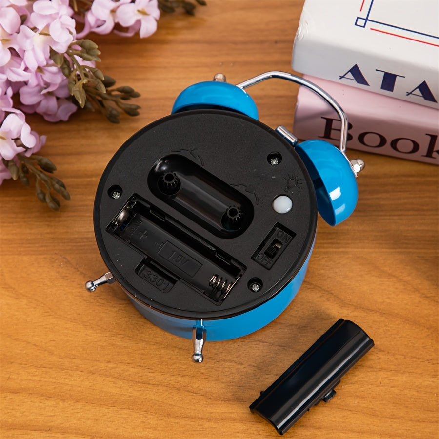 ChimeVintage Alarme - Réveil Classique avec Lampe de Nuit LED