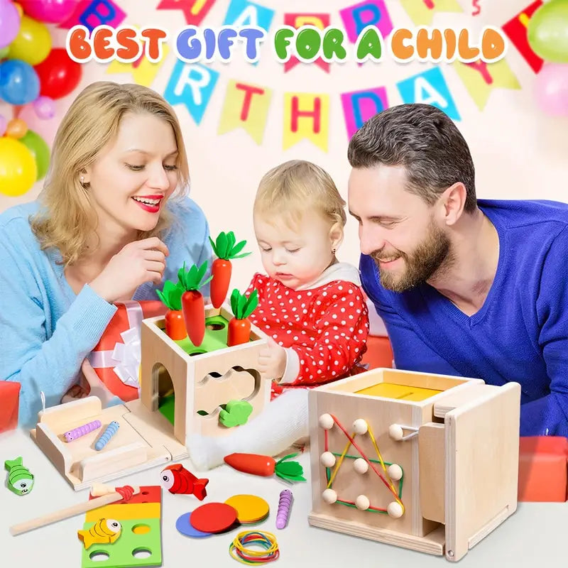 Ensemble de jeu Montessori créatif 8 en 1 - Pour bébés aventuriers