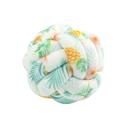 Coussin de lancer en balles nouées décoratives PlushKnot