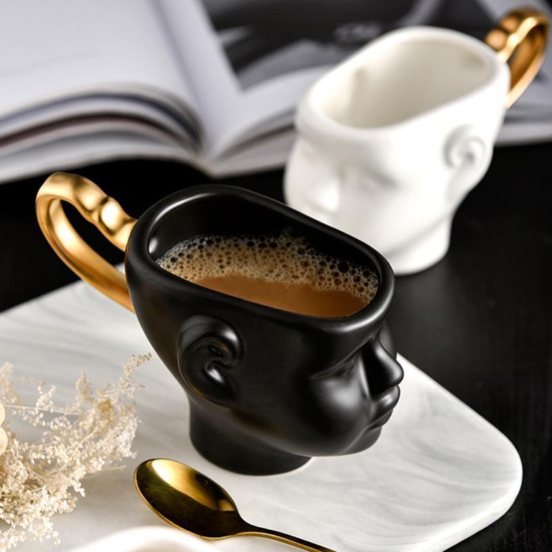 Floroux ceramic mugs | Face Design mugs | Available individually or as a set